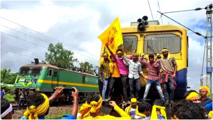 কুর্মীদের রেল রোকো আন্দোলন। --ফাইল চিত্র।