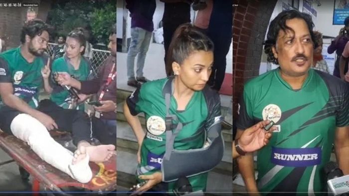 বাংলাদেশ সেলিব্রিটি ক্রিকেট লিগে অবাক মারামারি, জখম হয়ে হাসপাতালে একাধিক। ছবি-কালের কণ্ঠ