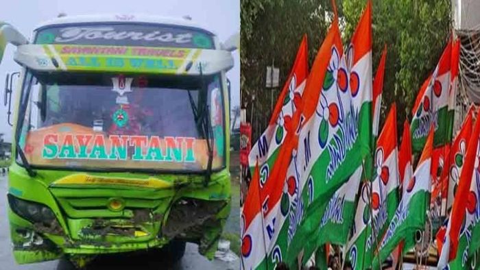 ঝাড়খণ্ডে দুর্ঘটনার কবলে TMC কর্মীদের বাস