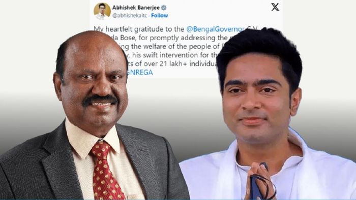 রাজ্যপালের প্রতি কৃতজ্ঞতা জানালেন অভিষেক বন্দ্যোপাধ্যায়।