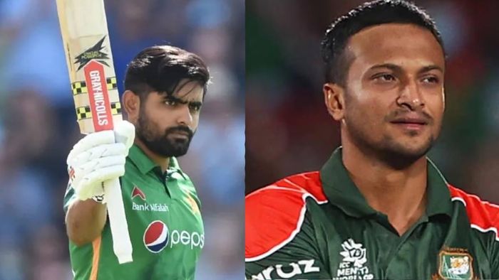 বাবর আজম ও শাকিব আল হাসান