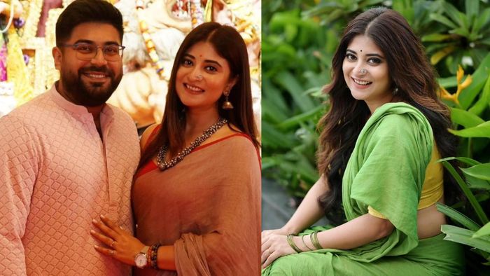 সৌম্য মুখোপাধ্যায় ও সন্দীপ্তা সেন (ছবি: ইনস্টাগ্রাম)