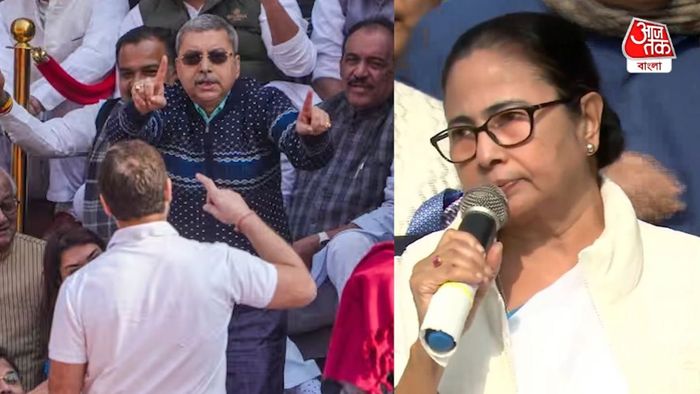 রাহুল গান্ধী ও মমতা বন্দ্যোপাধ্যায়