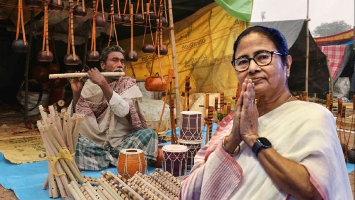 পৌষমেলার উদ্বোধন করলেন মুখ্যমন্ত্রী মমতা বন্দ্যোপাধ্যায়