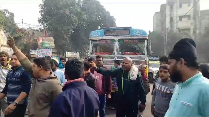 Bus-Truck Drivers Strike