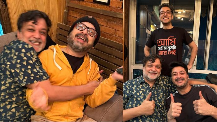 ঘরোয়া পার্টিতে টলি তারকারা (ছবি: ফেসবুক)