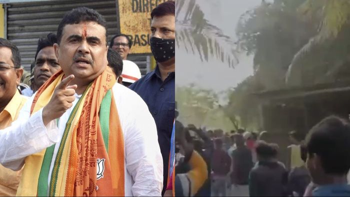 সন্দেশখালির ঘটনায় সরব শুভেন্দু অধিকারী।