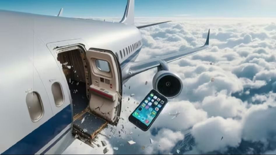 ১৬ হাজার ফুট দিয়ে উড়তে থাকা প্লেন থেকে নীচে পড়ল iphone, একটা স্ক্র্যাচও পড়েল না