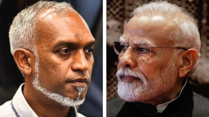প্রধানমন্ত্রী নরেন্দ্র মোদী ও মালদ্বীপের প্রেসিডেন্ট