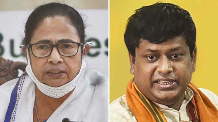 মমতা বন্দ্যোপাধ্যায় ও সুকান্ত মজুমদার