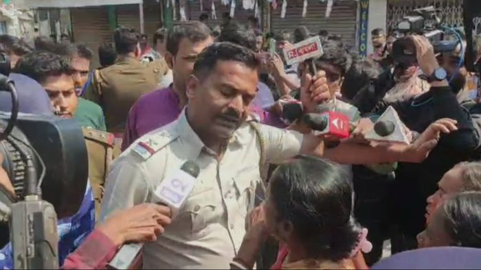 সন্দেশখালিতে বিক্ষোভ