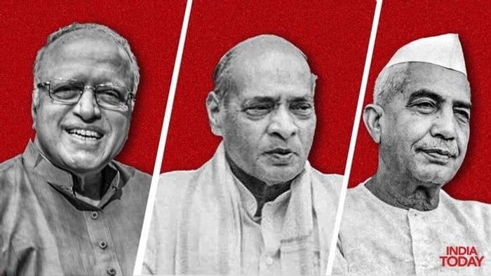 স্বামীনাথন, পিভি নরসিমহা রাও এবং চৌধুরি চরণ সিং (বাঁ দিক থেকে)।