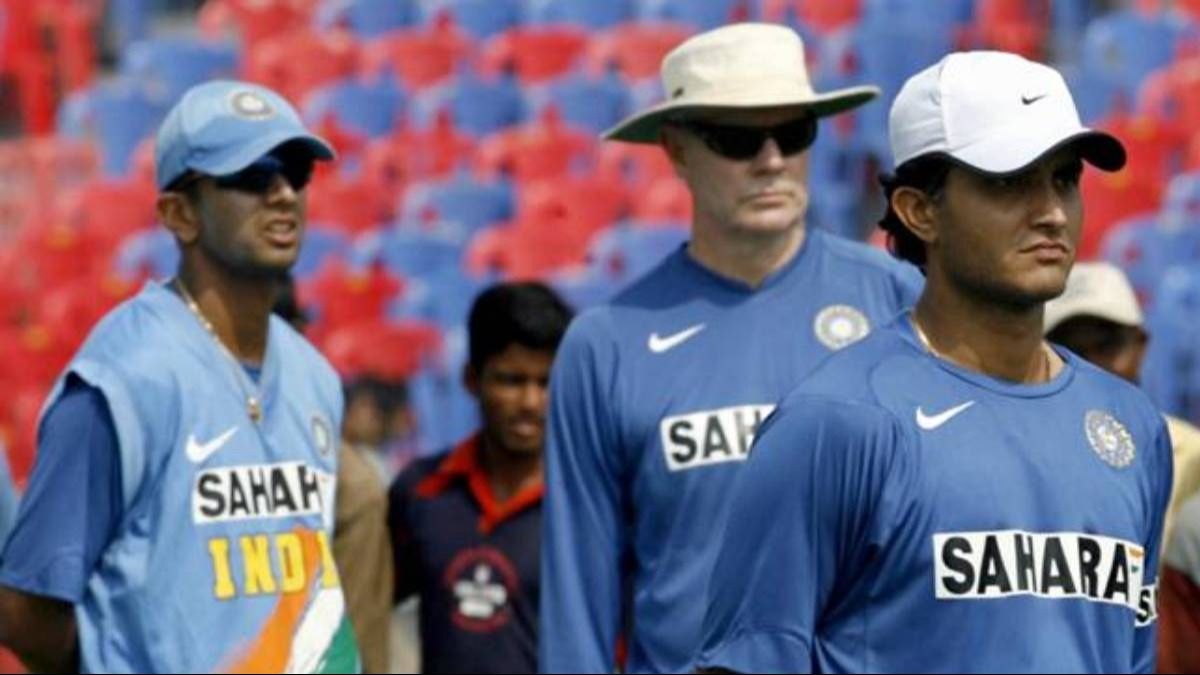 রাহুল দ্রাবিড়, গ্রেগ চ্যাপেল ও সৌরভ গঙ্গোপাধ্যায়