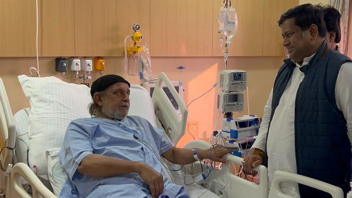 হাসপাতালে মিঠুন চক্রবর্তী। ফাইল ছবি।