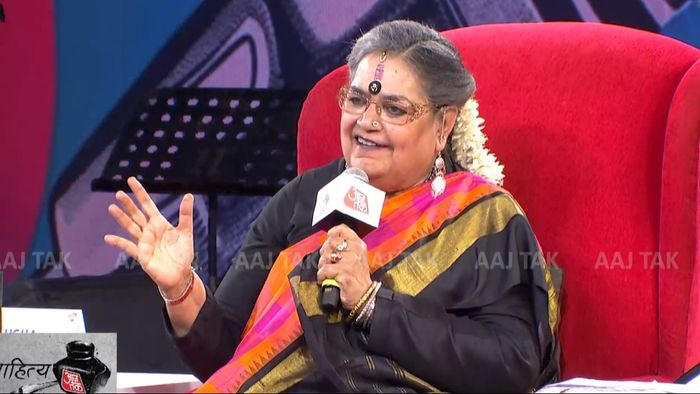 সাহিত্য আজতক কলকাতা ২০২৪-র মঞ্চে ঊষা উত্থুপ