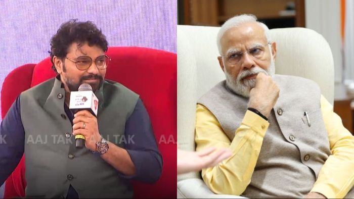 বাবুল সুপ্রিয় এবং প্রধানমন্ত্রী নরেন্দ্র মোদী।