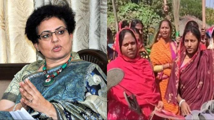 আজ সন্দেশখালিতে রেখা শর্মা