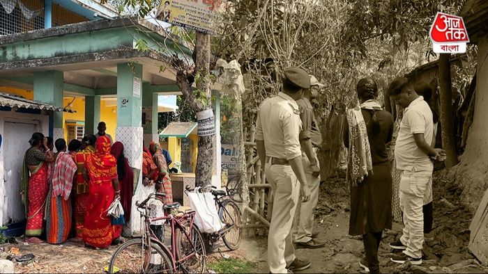 সন্দেশখালির পরিস্থিতি। নিজস্ব ছবি।