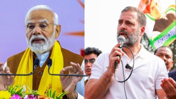 নরেন্দ্র মোদী, রাহুল গান্ধী। ফাইল ছবি।