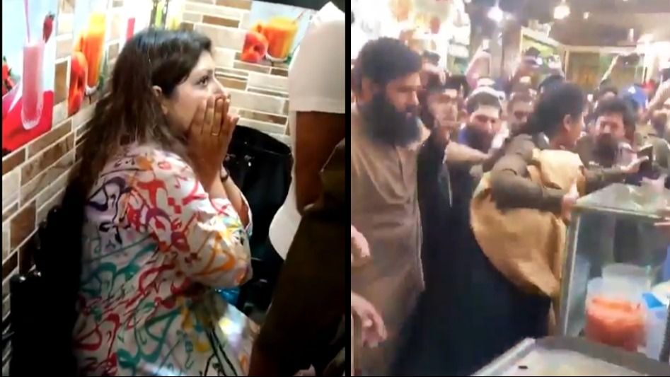'কোরান-প্রিন্ট পোশাক পরা যাবে না, এখনই খুলুন,' মহিলাকে ঘিরে ভিড় লাহোরে, তারপর...