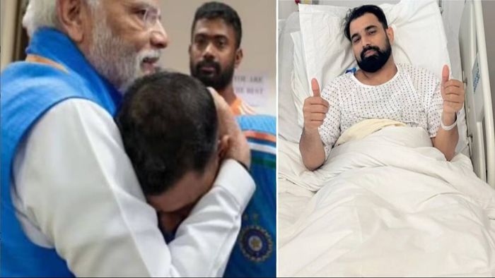 নরেন্দ্র মোদী ও মহম্মদ শামি