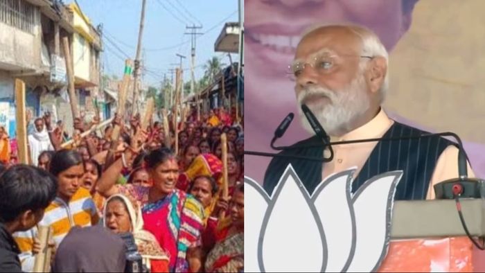 সন্দেশখালির মহিলাদের ছবিটি প্রতীকী।