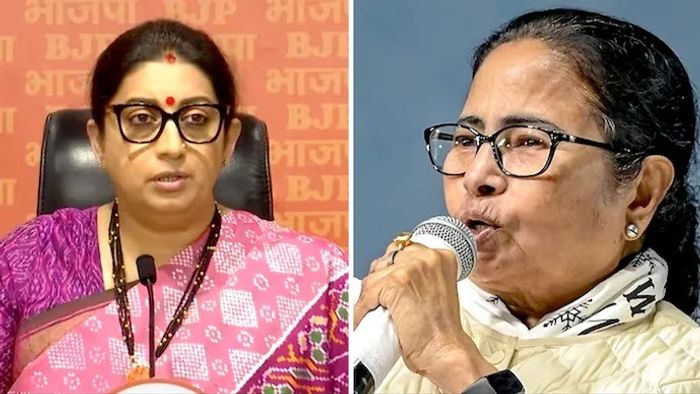 স্মৃতি ইরানি ও মমতা বন্দ্যোপাধ্যায়