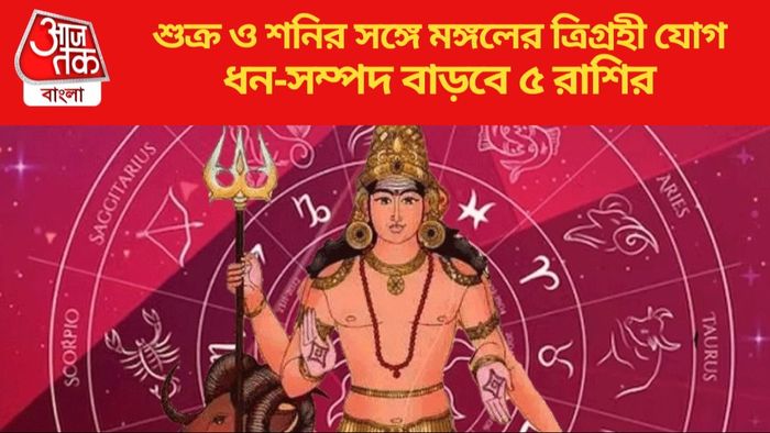 শুক্র ও শনির সঙ্গে মঙ্গলের ত্রিগ্রহী যোগ