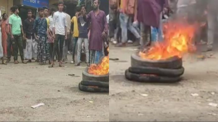 সন্দেশখালিতে নতুন করে বিক্ষোভ