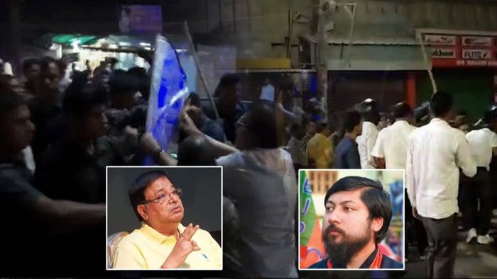 তৃণমূল-বিজেপি সংঘর্ষে উত্তপ্ত দিনহাটা