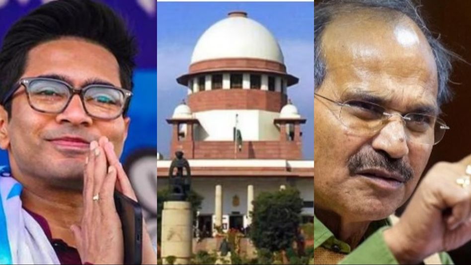 স্বস্তি অভিষেকের, দিল্লিতে ডাকতে পারবে না ED, নির্দেশ সুপ্রিম কোর্টের, অধীরের কটাক্ষ, 'ডাল মে কুছ কালা হ্যায়' স্বস্তি অভিষেকের, দিল্লিতে ডাকতে পারবে না ED, নির্দেশ সুপ্রিম কোর্টের, অধীরের কটাক্ষ, 'ডাল মে কুছ কালা হ্যায়'