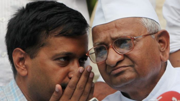 অরবিন্দ কেজরিওয়াল ও আন্না হাজারে (ফাইল ছবি)