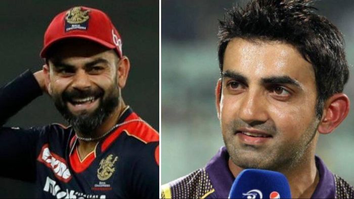 বিরাট কোহলি ও গৌতম গম্ভীর