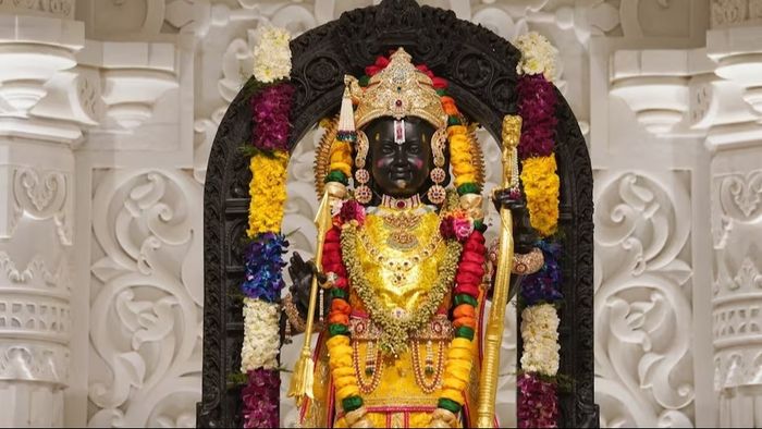 অযোধ্যায় রামলালার মূর্তি। ফাইল ছবি