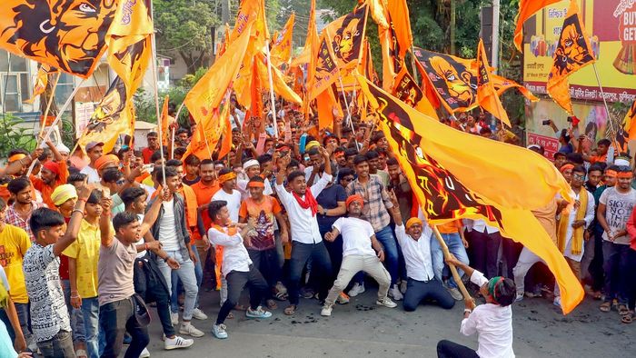 রামনবমীর শোভাযাত্রা। ছবি-পিটিআি