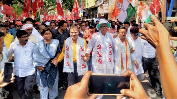 মহম্মদ সেলিম ও অধীর চৌধুরী।