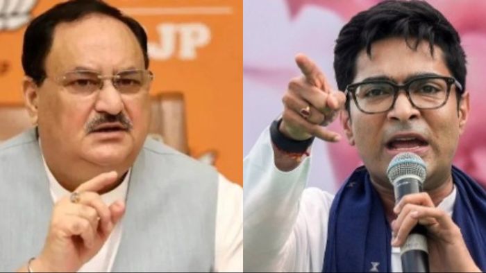 জেপি নাড্ডা, অভিষেক বন্দ্যোপাধ্যায়।