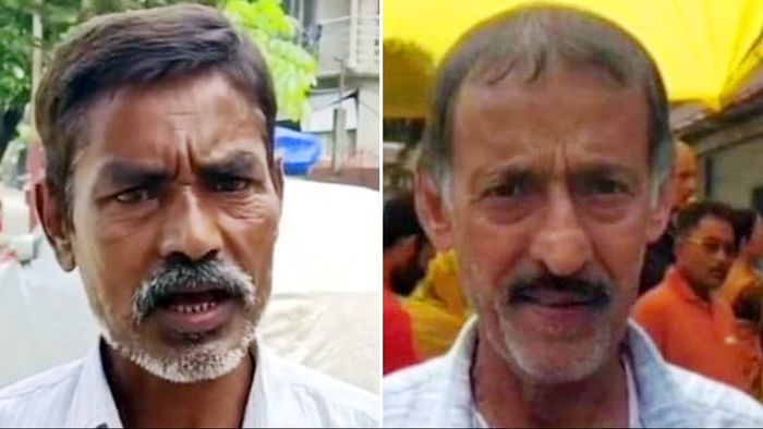 বাঁদিকে শিলিগুড়ির গোবিন্দ রায় ও ডানদিকে আলিপুরদুয়ারের সুনীল সাহা