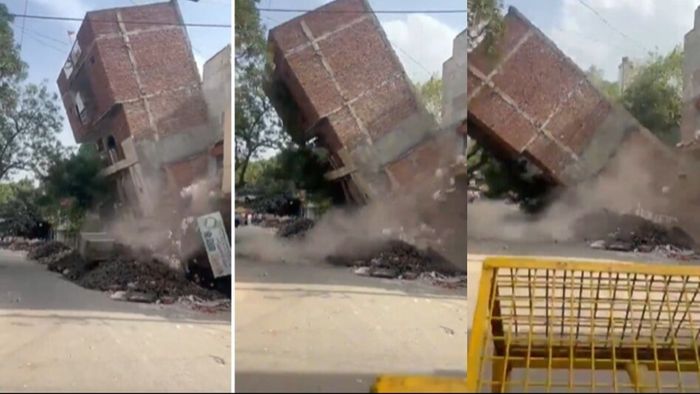 দিল্লিতে ফের ভেঙে পড়ল বহুতল, ২ দিন আগেই খালি করা হয়েছিল বিল্ডিংটি