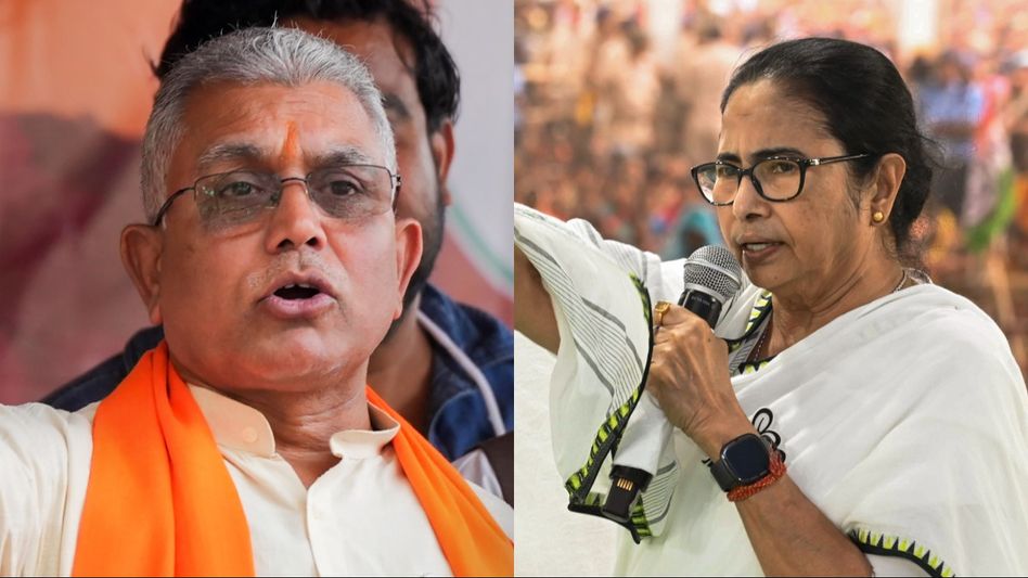 ‘হেরে যাওয়া মানুষের নাটক শুরু!’ স্ট্রংরুমে মমতার উপস্থিতিতে চরম তোপ দিলীপের ‘হেরে যাওয়া মানুষের নাটক শুরু!’ স্ট্রংরুমে মমতার উপস্থিতিতে চরম তোপ দিলীপের