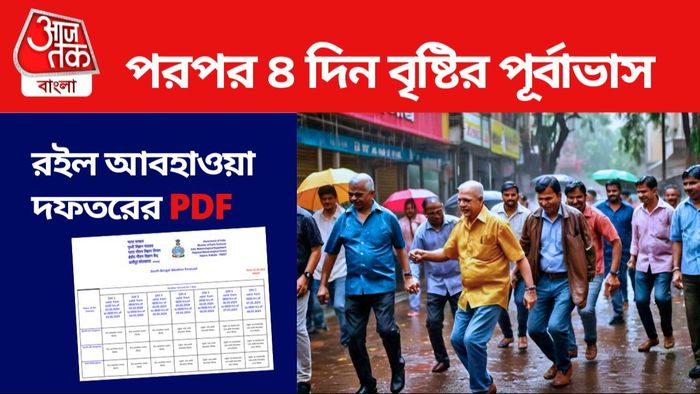 বৃষ্টির পূর্বাভাস এই জেলাগুলিতে, আপডেট আবহাওয়া দফতরের