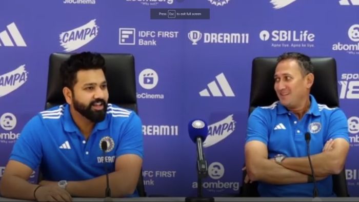 Rohit Sharma and Ajit Agarkar