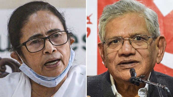 Mamata Banerjee and Sitaram Yechuri