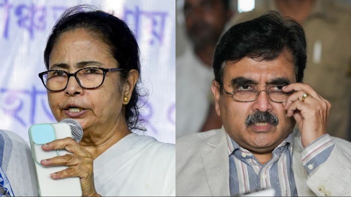 মুখ্যমন্ত্রী মমতা বন্দ্যোপাধ্য়ায় ও অভিজিৎ গঙ্গোপাধ্যায়। কোলজা