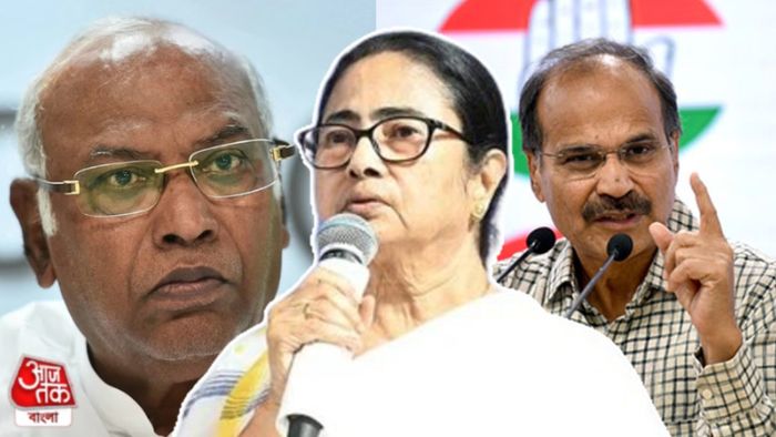 খাড়গে, মমতা ও অধীর