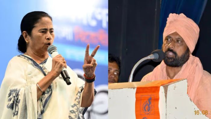 মমতা বন্দ্যোপাধ্যায় ও কার্তিক মহারাজ