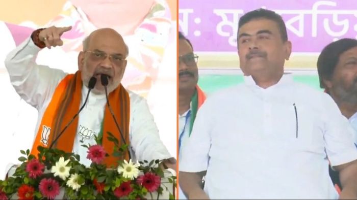 Amit Shah Suvendu Adhikary