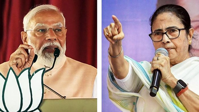 Narendra Modi and Mamata Banerjee