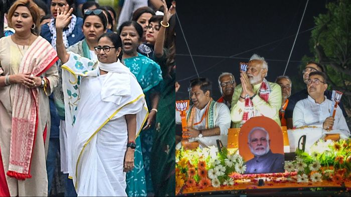 আজ মোদীর পথেই মমতার রোড শো উত্তরে