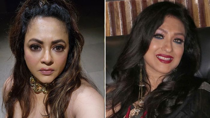 শ্রীলেখা মিত্র ও ঋতুপর্ণা সেনগুপ্ত (ছবি: ফেসবুক)